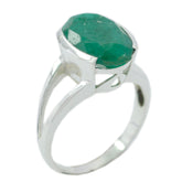 Zazlle Green Solitaire Ring for Elegant Fashion Jewelry Indian Emerald Green